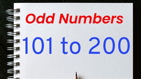 odd numbers 1 to 200|odd numbers 100 to 200.
